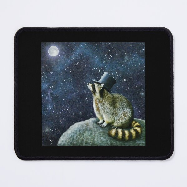 Item preview, Dapper Coon Under The Moon designed and sold by PoeTatoes.