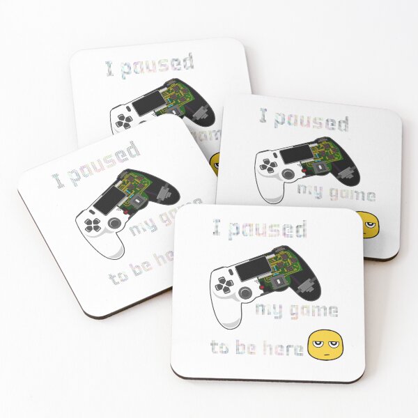 Item preview, video game console remote control design with sarcastic phrase: I paused my game to listen to you" designed and sold by StyleFused.