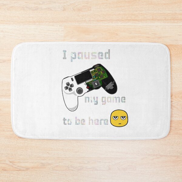 Item preview, video game console remote control design with sarcastic phrase: I paused my game to listen to you" designed and sold by StyleFused.