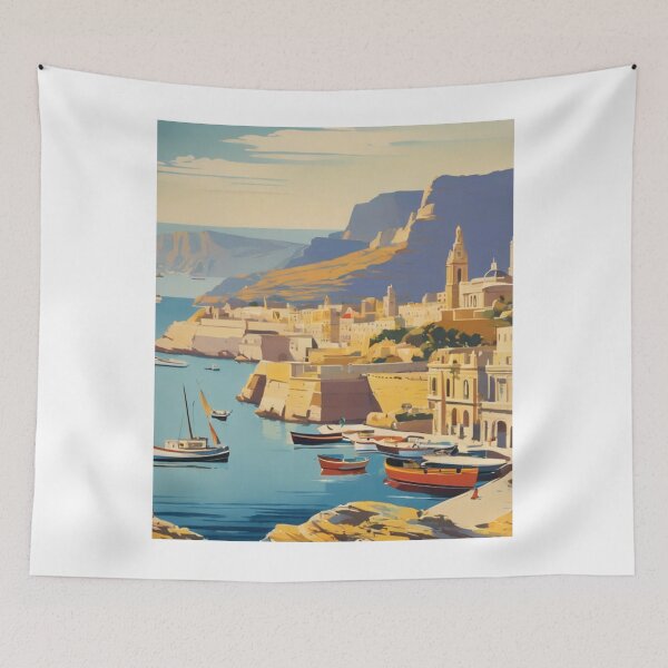 Item preview, Malta Travel Poster designed and sold by CaliforniaDi.