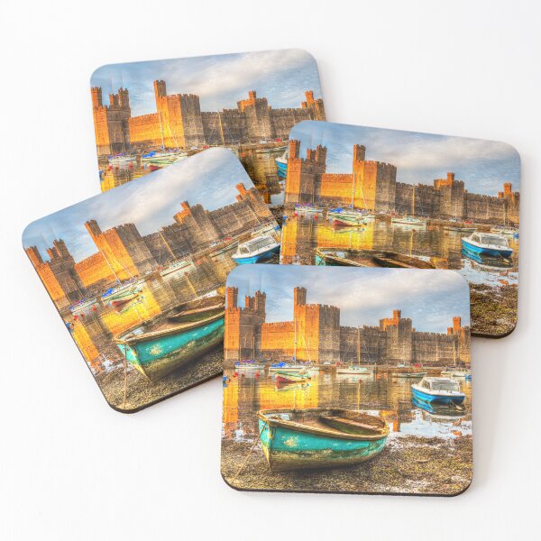 Item preview, Caernarfon Castle Glowing At Sunset designed and sold by Paul Thompson Photography.