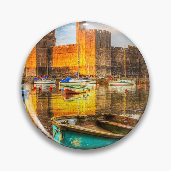 Item preview, Caernarfon Castle Glowing At Sunset designed and sold by Paul Thompson Photography.