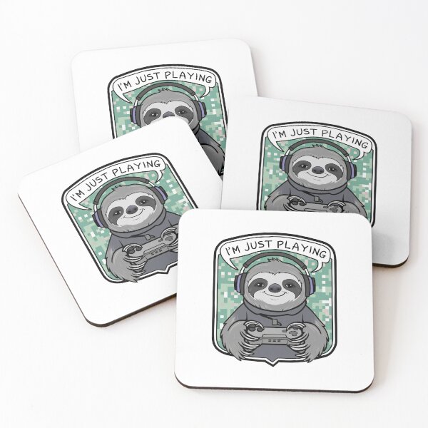Item preview, Funny Gaming Sloth I'm Just Playing for Teenager designed and sold by Laugh-Lines.