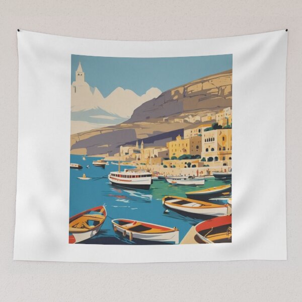 Item preview, Malta Travel Poster designed and sold by CaliforniaDi.