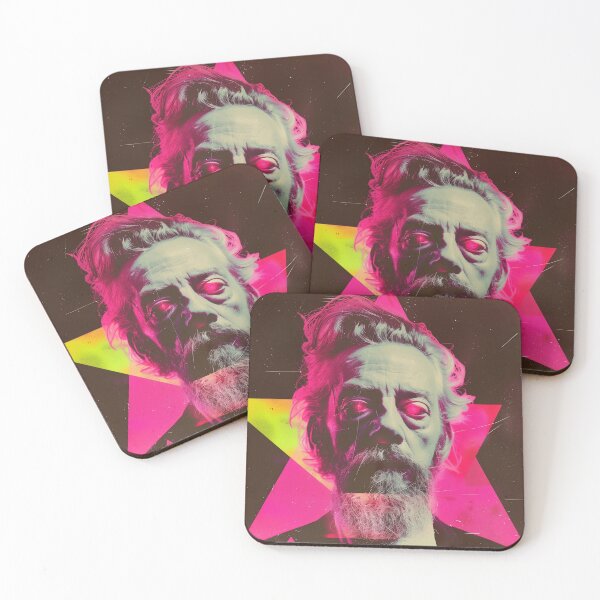Item preview, Alan Watts Portrait Neon Aesthetic Art – Modern Design for Philosophy Enthusiasts designed and sold by Mystikos Art.