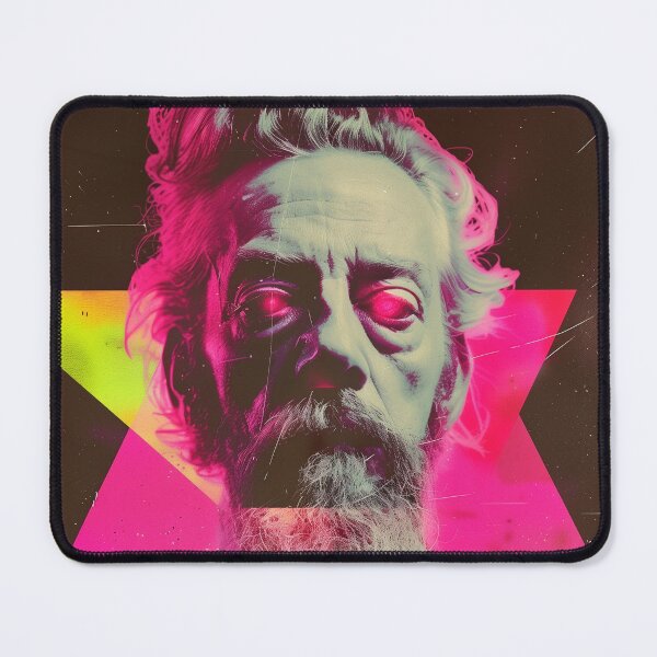 Item preview, Alan Watts Portrait Neon Aesthetic Art – Modern Design for Philosophy Enthusiasts designed and sold by Mystikos Art.
