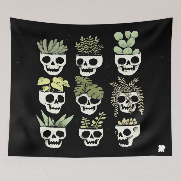 Item preview, Skull Planter Pots - Unique and Creepy Home Decor designed and sold by Mosaic-97.
