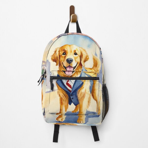 Item preview, Golden Retriever Working For His Kibble - Retro Watercolor designed and sold by MyDearLion.