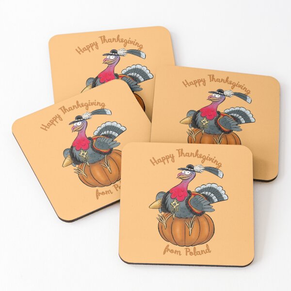 Item preview, Happy Thanksgiving from Poland, turkey dressed as a Polish highlander.  designed and sold by Janusz Tycner.