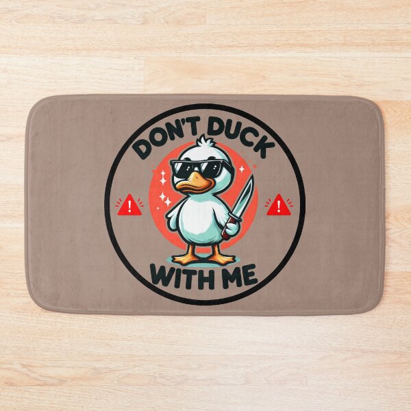 Item preview, Cool Bad Boy Duck: 'Don't Duck With Me' - Funny and Violent Duck Design designed and sold by Ali Doodles.