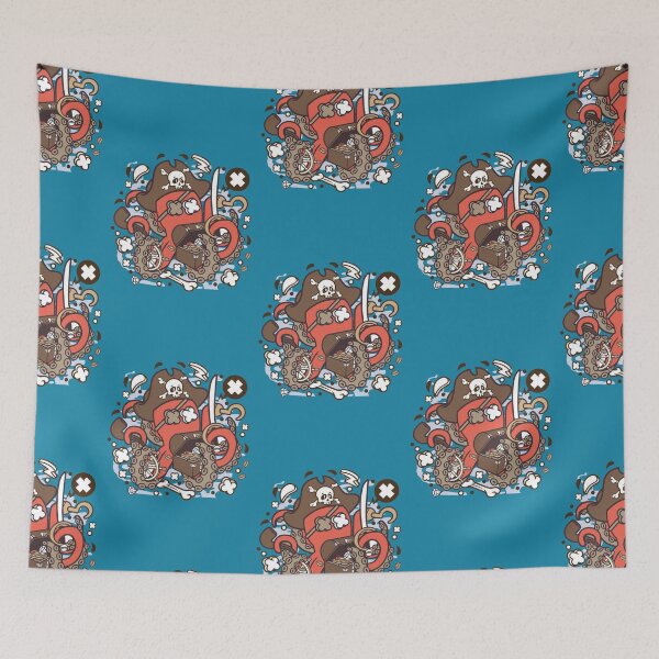 Item preview, pirate octopus designed and sold by ManikRaja.