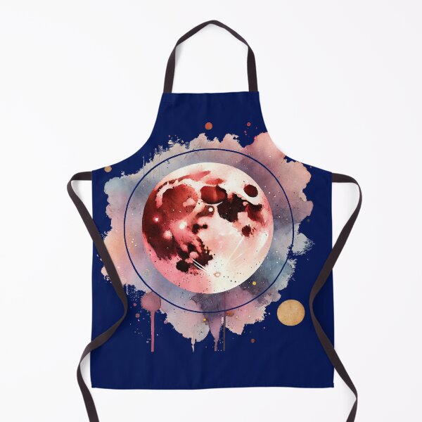 Item preview, Mystical Pink Supermoon with Abstract Watercolors designed and sold by LuminShadowArt.