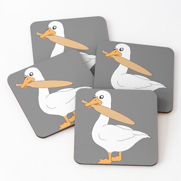 Item preview, White Goose with a Bat designed and sold by Pint-SizeDesign.
