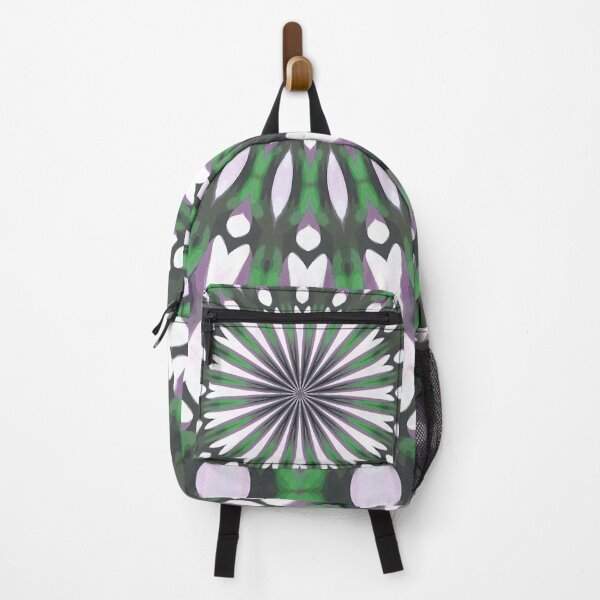 Item preview, Symmetrical Geometric Design 13 Green Purple White designed and sold by taiche.