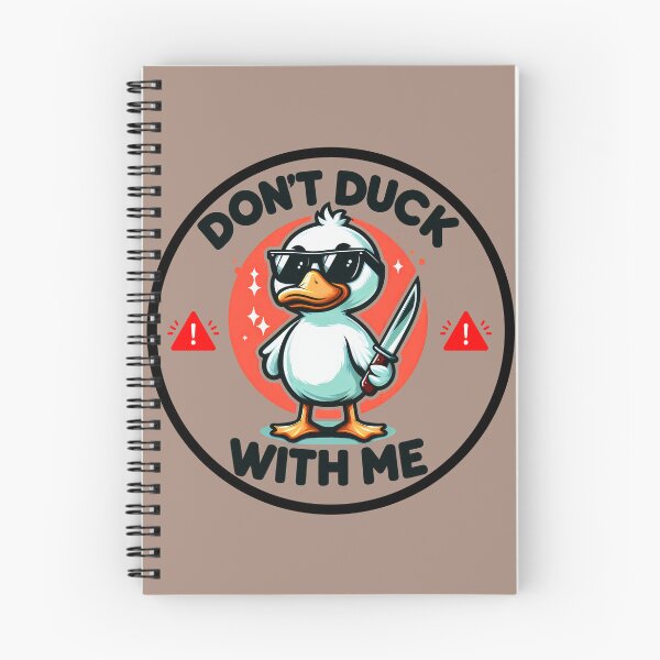 Item preview, Cool Bad Boy Duck: 'Don't Duck With Me' - Funny and Violent Duck Design designed and sold by Ali Doodles.