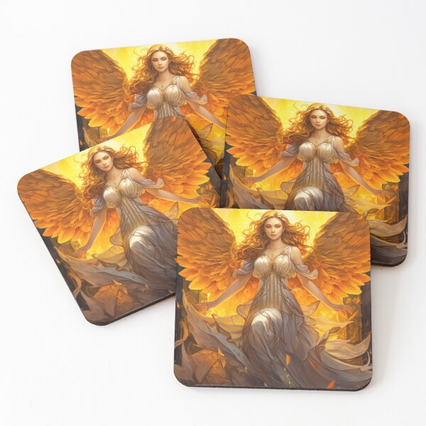 Item preview, Heavenly Guardian Angel Art: Divine Inspiration for Your Home GA-25 designed and sold by DarkEmporium20.