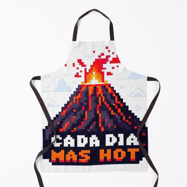 Item preview, Erupting Volcano Pixel Art - 'Hotter Every Day' designed and sold by BazarGeek.