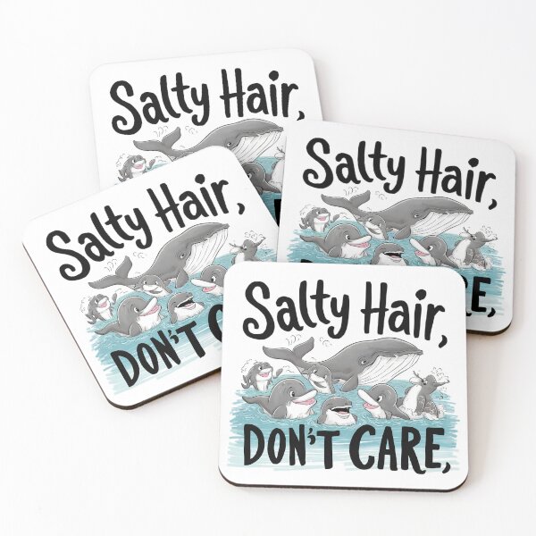 Item preview, salty hair, don't care   designed and sold by Ahlawlogo.