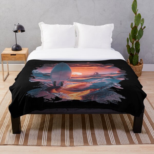 Item preview, Increíble atardecer con tabla de surf designed and sold by mood-draftsman.