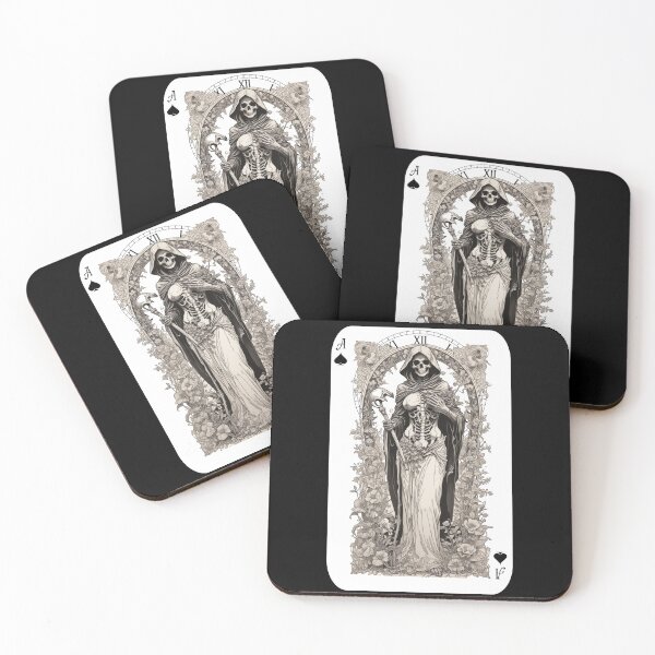 Item preview, Ace of Spades Card - Lady Death designed and sold by ManCardDesigns.