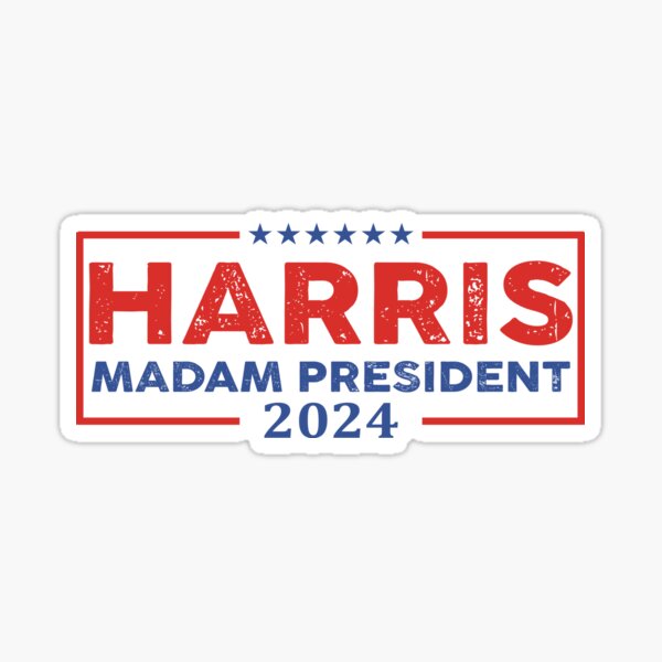 Vista previa del artículo con la obra «Parachoques Harris Madam President», diseñado y vendido por germashop.