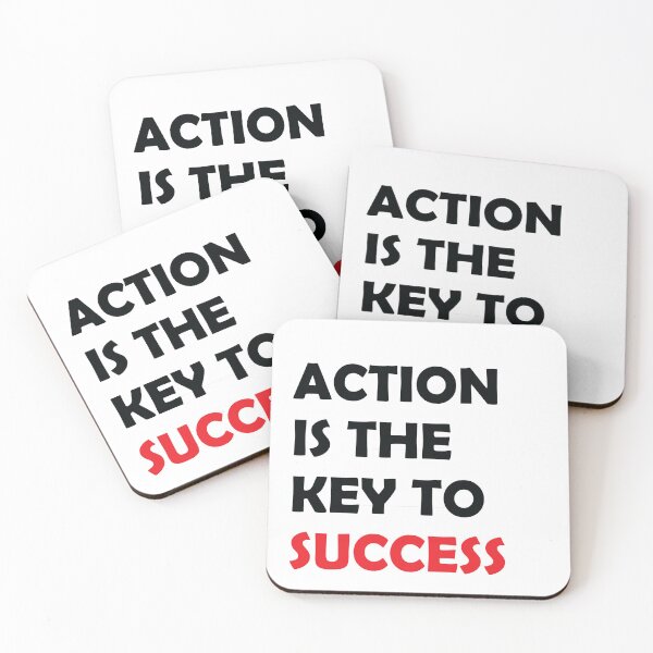 Item preview, ACTION IS THE KEY TO SUCCESS designed and sold by thewolf988.