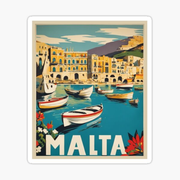 Artikel-Vorschau von Malta Reiseposter, designt und verkauft von CaliforniaDi.