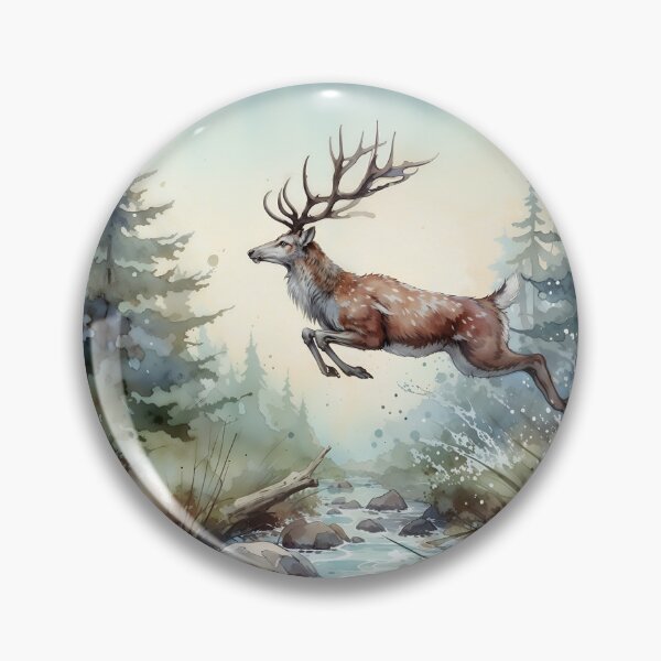 Item preview, Deer Leaping designed and sold by RubisLeaf.