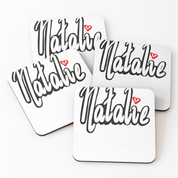 Item preview, Natalie popular girls name woman women’s first name in white cursive calligraphy personalised personalized customized name Gift for Natalie designed and sold by Artonmytee.