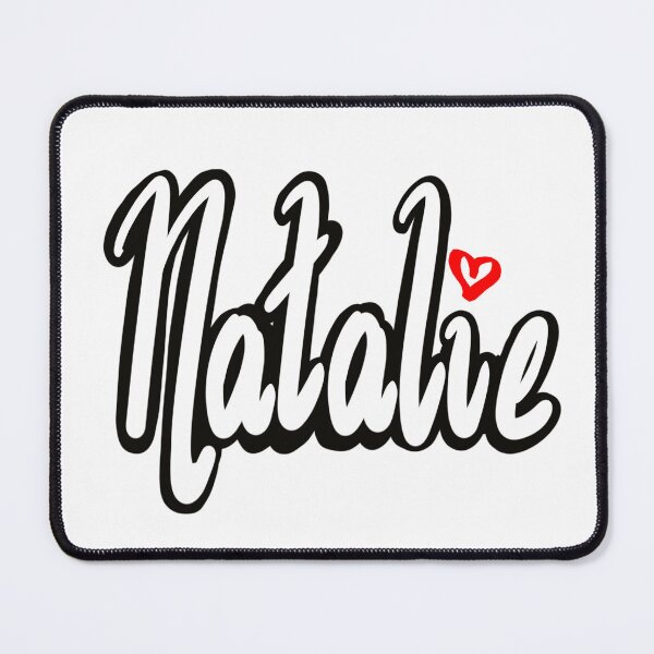 Item preview, Natalie popular girls name woman women’s first name in white cursive calligraphy personalised personalized customized name Gift for Natalie designed and sold by Artonmytee.