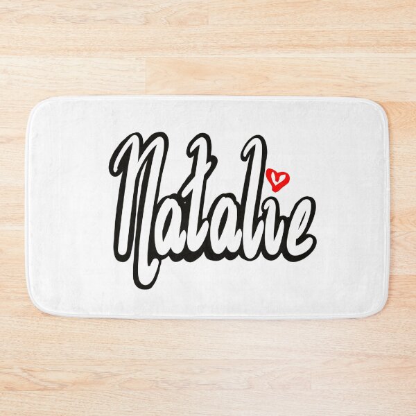Item preview, Natalie popular girls name woman women’s first name in white cursive calligraphy personalised personalized customized name Gift for Natalie designed and sold by Artonmytee.