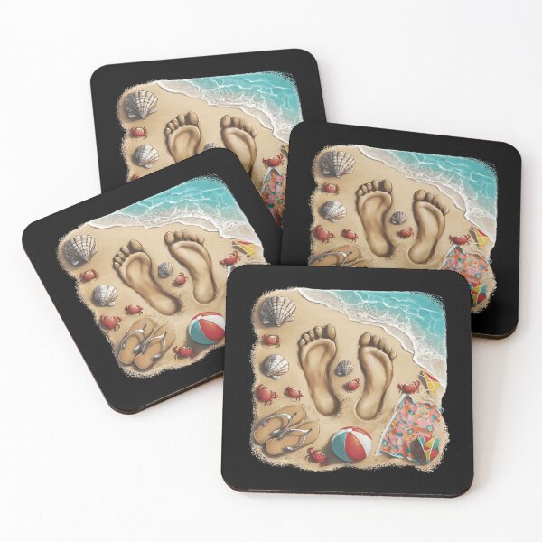 Item preview, beach footprint designed and sold by mood-draftsman.