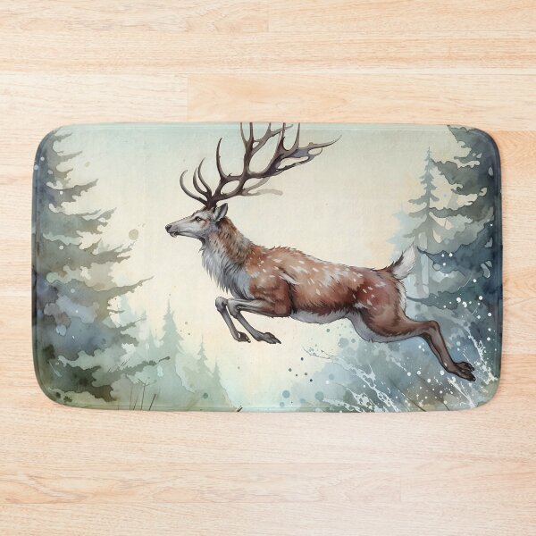 Item preview, Deer Leaping designed and sold by RubisLeaf.