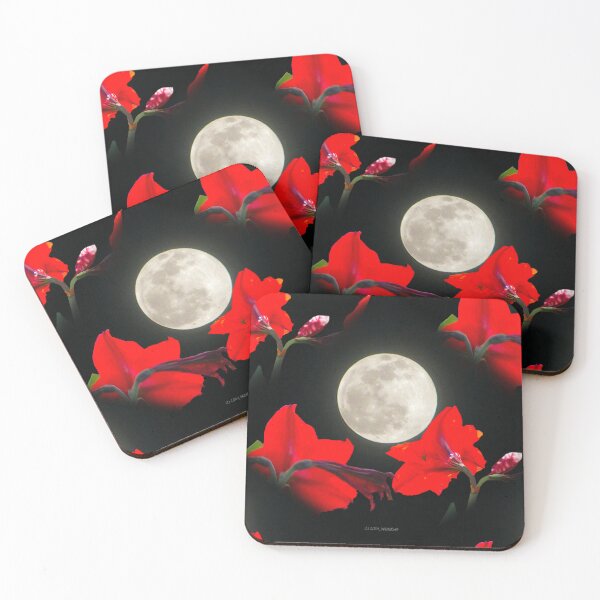 Item preview, Moonlit Garden of Amaryllis Flowers on Display designed and sold by kristalcurt.