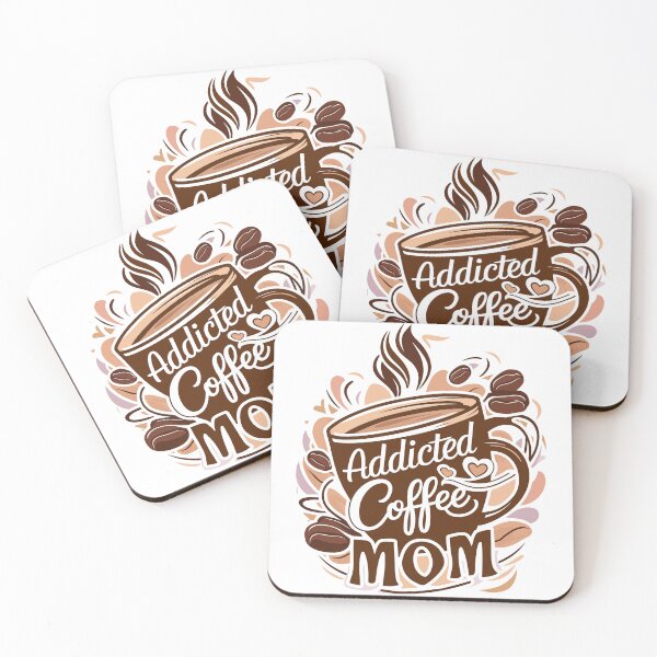 Item preview, Addicted Coffee Mom designed and sold by oumayma mokrane.