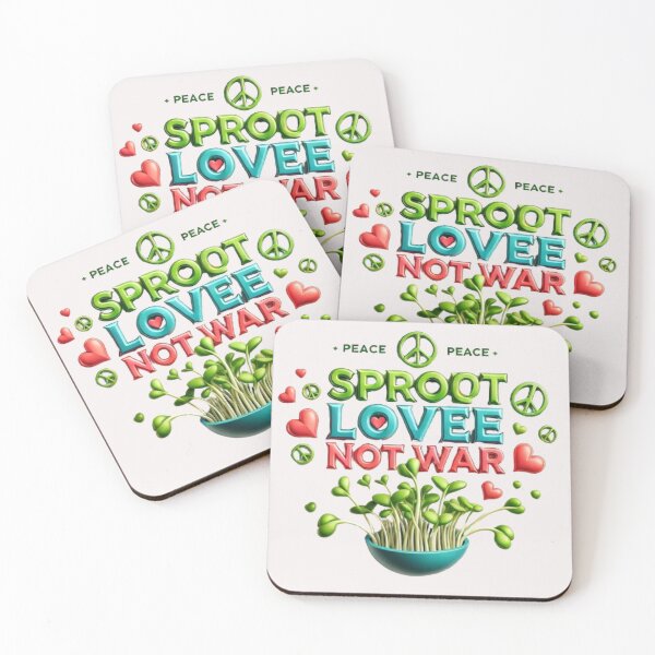 Item preview, Sprout Love, Not War designed and sold by WildVista.