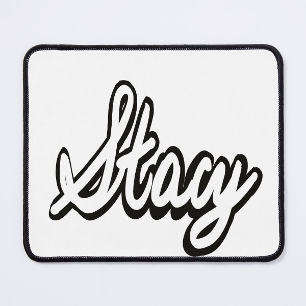 Item preview, Stacy popular girls name woman women’s first name in white cursive calligraphy personalised personalized customized name Gift for Stacy designed and sold by Artonmytee.