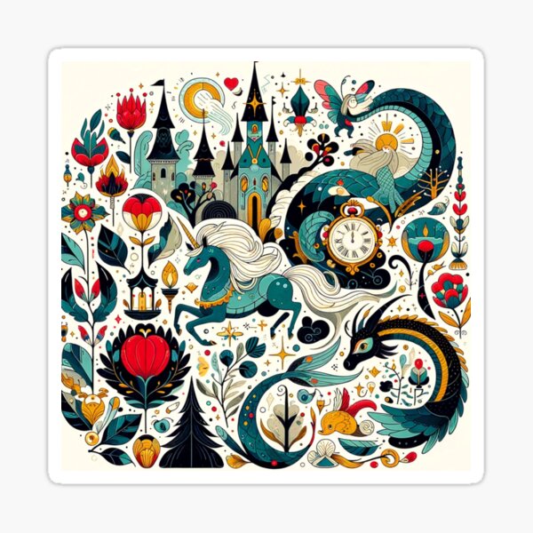 Item preview, "Enchanted Fairytale Kingdom - Magical Fantasy Art designed and sold by VibeNest.