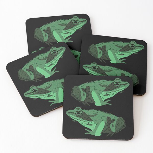 Item preview, Two Green Frog Stickers designed and sold by Art in My Loft.