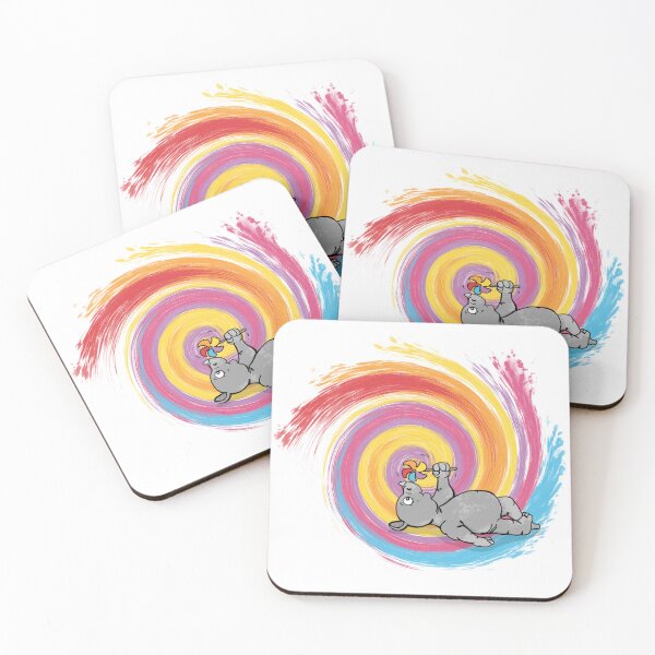 Item preview, Baby Rhino with a Swirly Windmill designed and sold by Anidoodle.