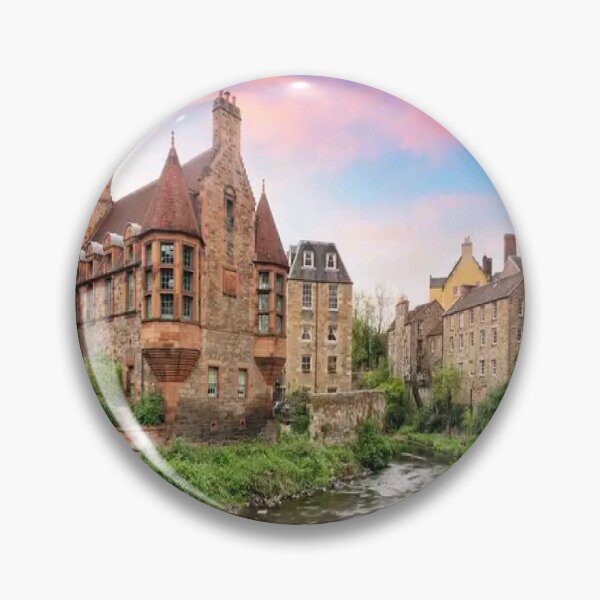 Item preview, Sunset landscape of the beautiful Dean’s Village in the city of Edinburgh, Scotland designed and sold by The Happiness Market .