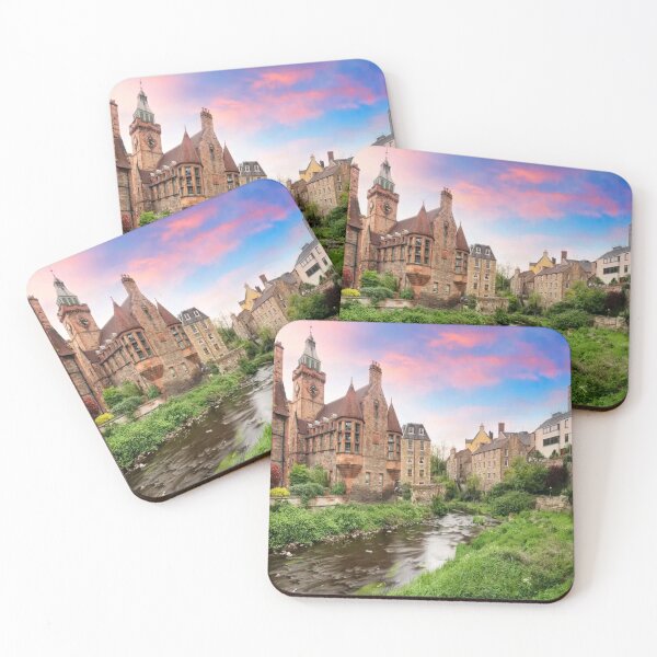 Item preview, Sunset landscape of the beautiful Dean’s Village in the city of Edinburgh, Scotland designed and sold by The Happiness Market .
