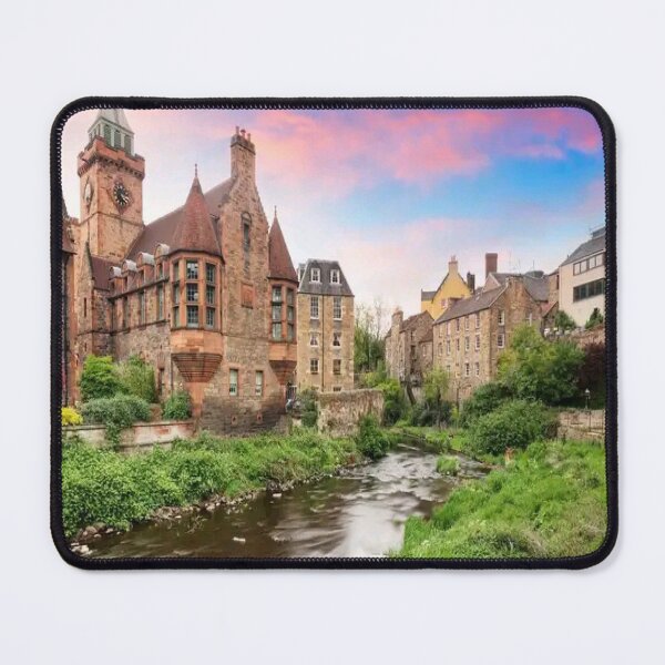 Item preview, Sunset landscape of the beautiful Dean’s Village in the city of Edinburgh, Scotland designed and sold by The Happiness Market .