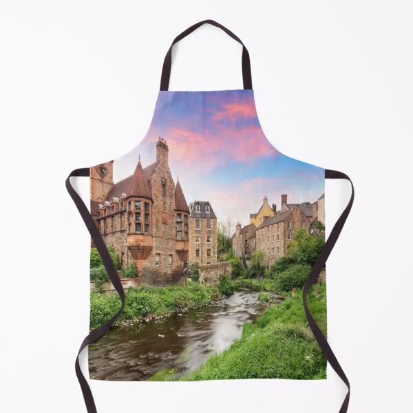 Item preview, Sunset landscape of the beautiful Dean’s Village in the city of Edinburgh, Scotland designed and sold by The Happiness Market .