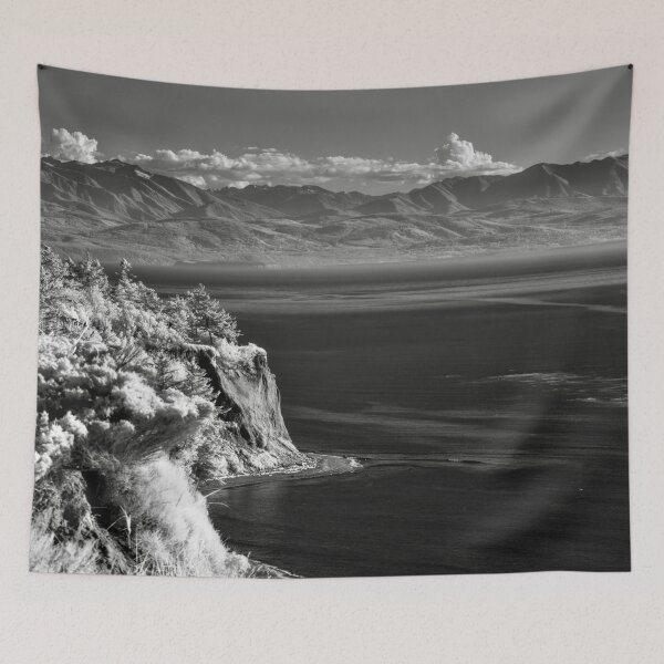 Item preview, Oak Harbor, WA on a foggy morning in infrared print 2 designed and sold by Cblifeisgood.