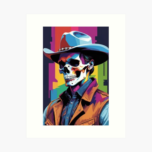 This Bites, Subversive Skeleton Artwork, 2024 cowboy canvas