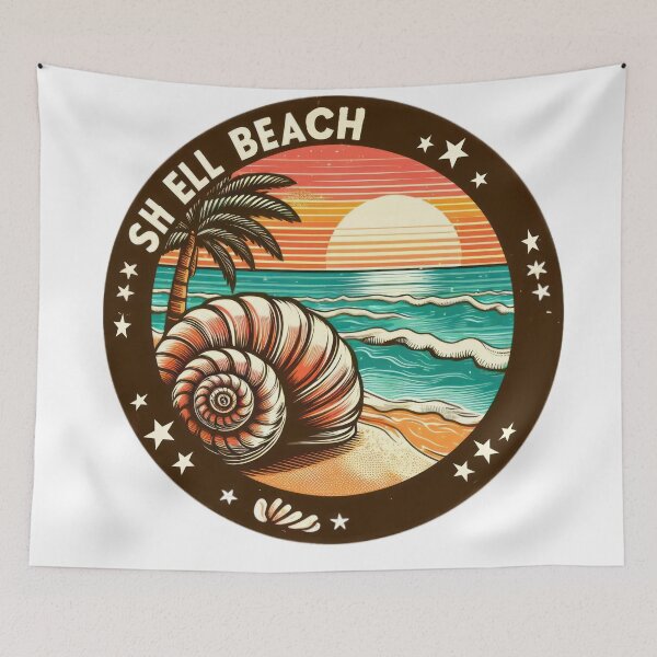Item preview,  summer beach with shell  designed and sold by Expressions-Sel.