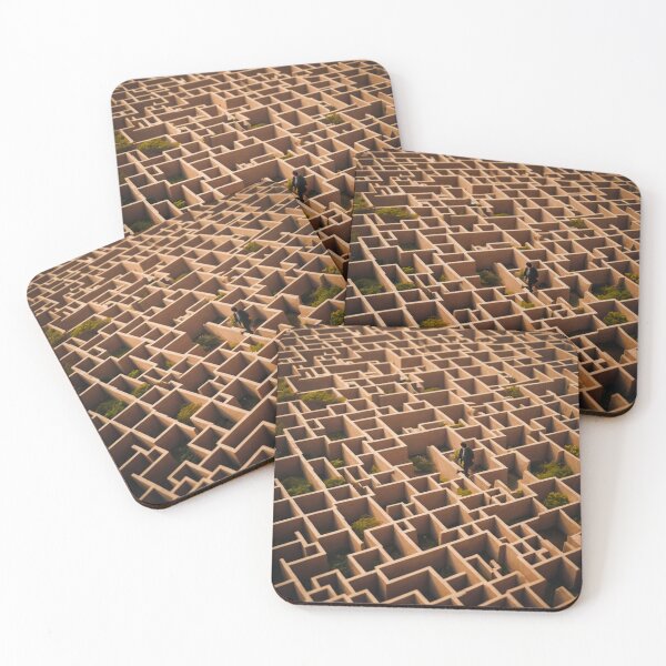 Item preview, AMAZEING - a complex maze, with a solitary figure navigating through it. designed and sold by Atmosferica.