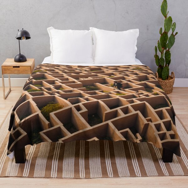 Item preview, AMAZEING - a complex maze, with a solitary figure navigating through it. designed and sold by Atmosferica.