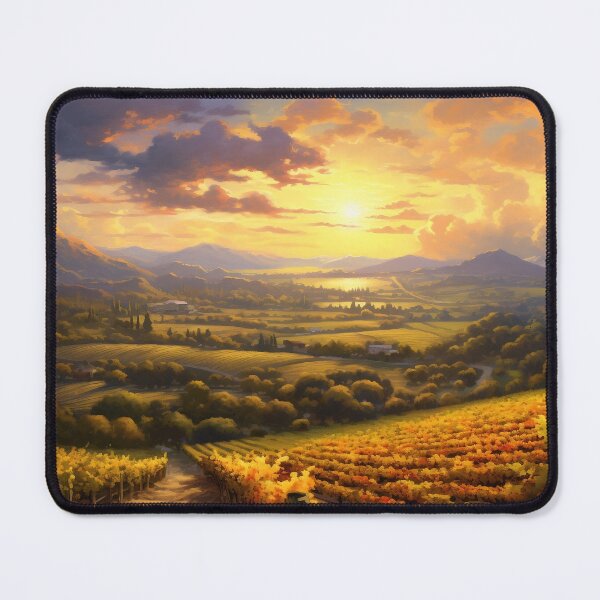 Item preview, Tuscany fields and farmhouse on hills at sunrise - Landscape photography designed and sold by TheArtistOf2022.